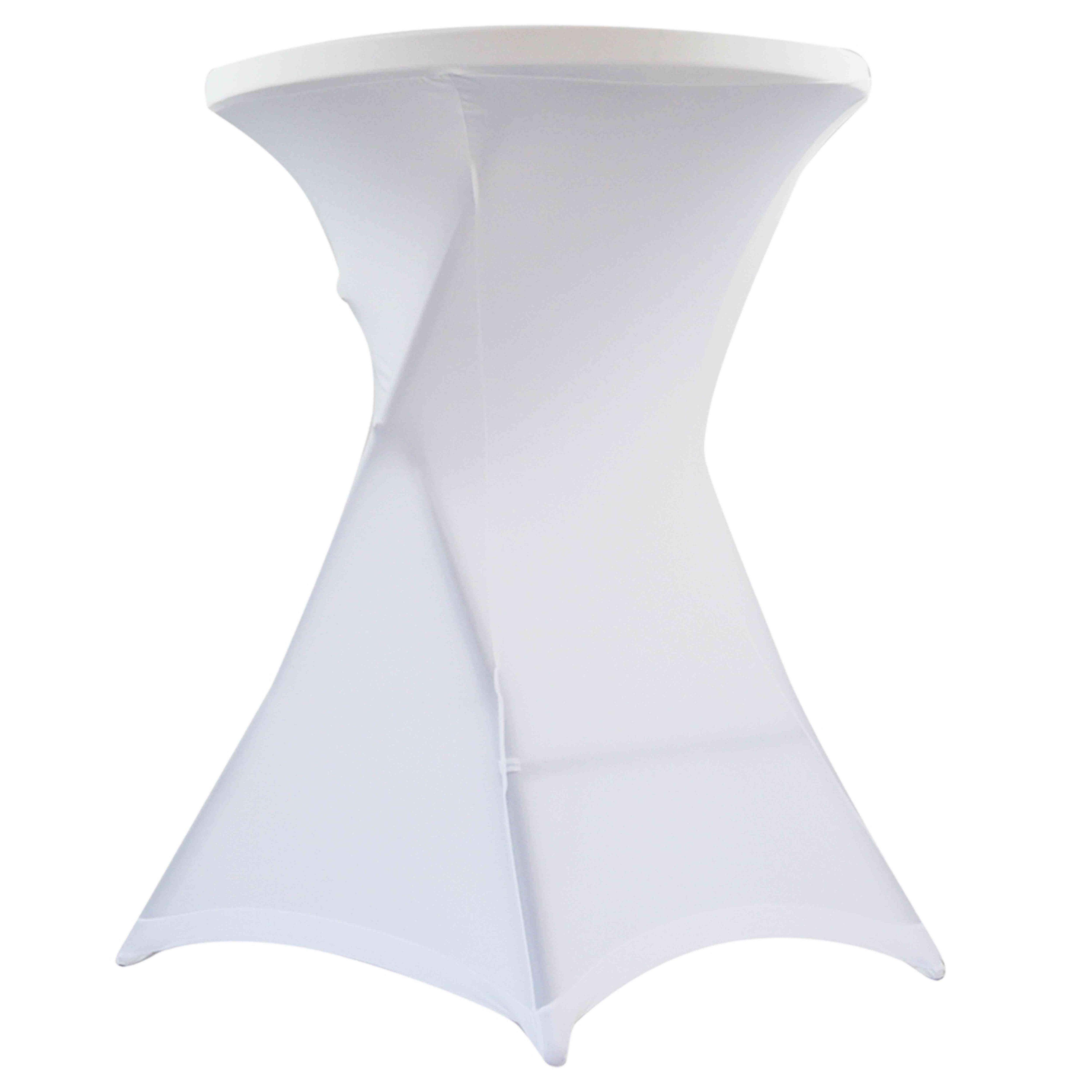 Oviala - Mange-debout pliant et nappe housse blanche Pack spécial salon - Oviala - Imagen 2