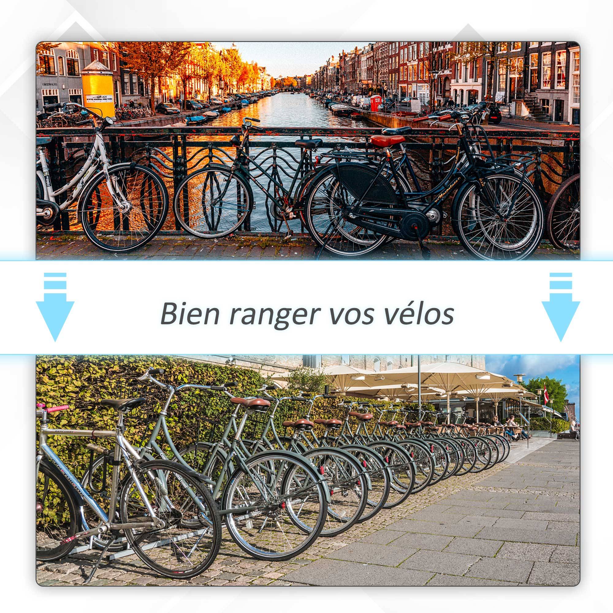 Râtelier pour 5 vélos acier noir 145 x 33 x 27 cm - PANGIVO - Image 9