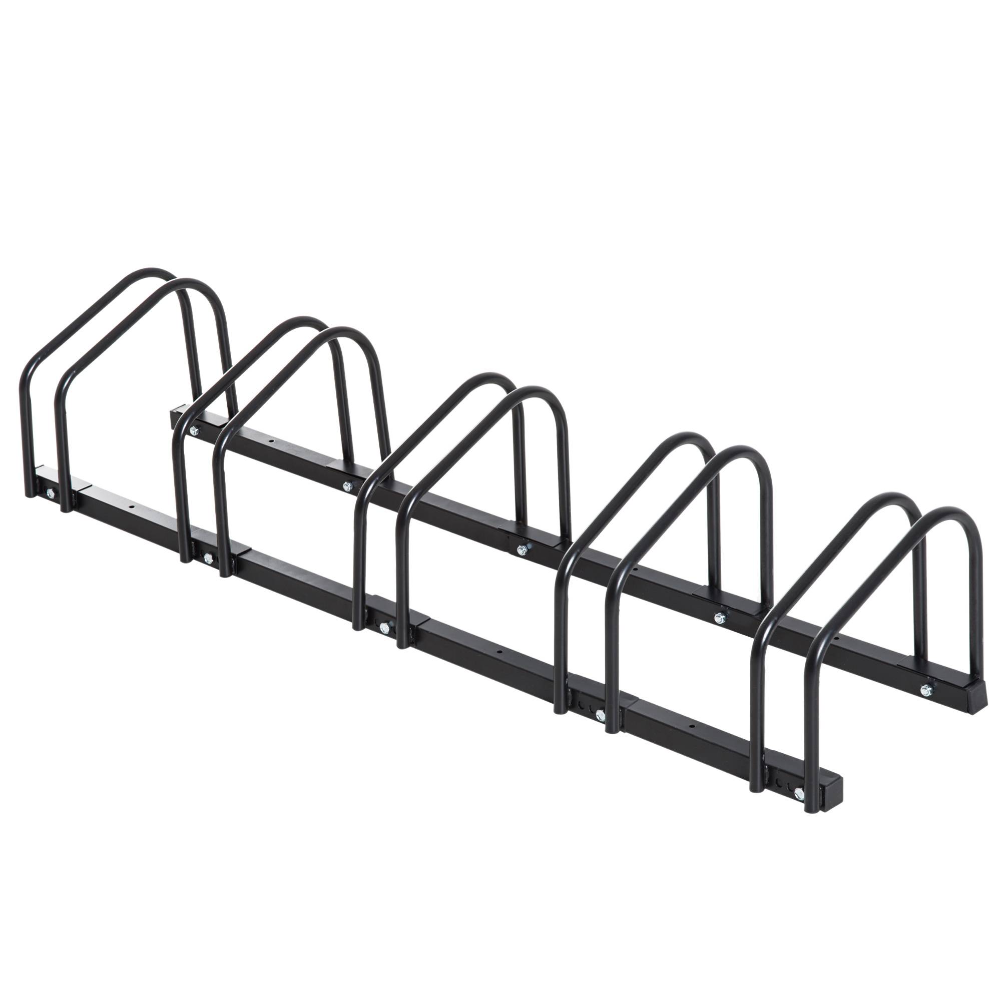 Râtelier pour 5 vélos acier noir 145 x 33 x 27 cm - PANGIVO