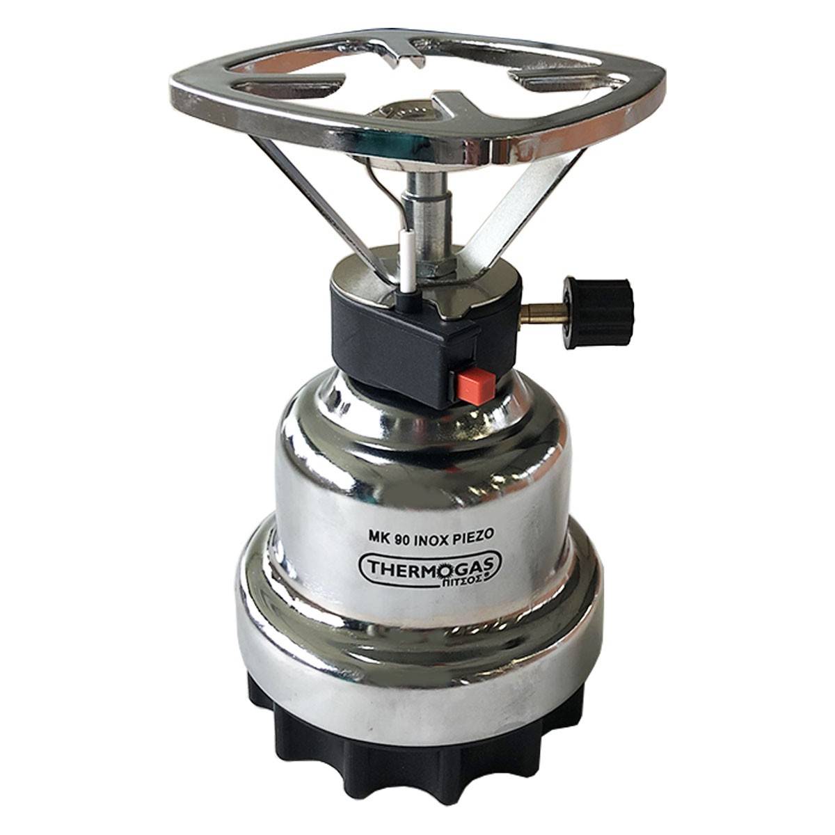 Rechaud gaz piezo Coque inox Rechaud camping pour cartouche gaz 190g Rechaud a gaz piezo - Imagen 1