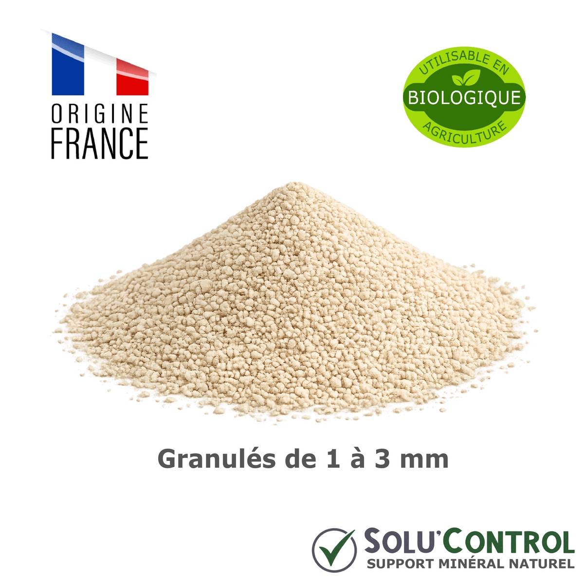 SOLU'CONTROL Argile Bentonite Naturelle 1 kg – Support Minéral Jardin – Améliore la Rétention en Eau des Sols et Terreaux - Image 4