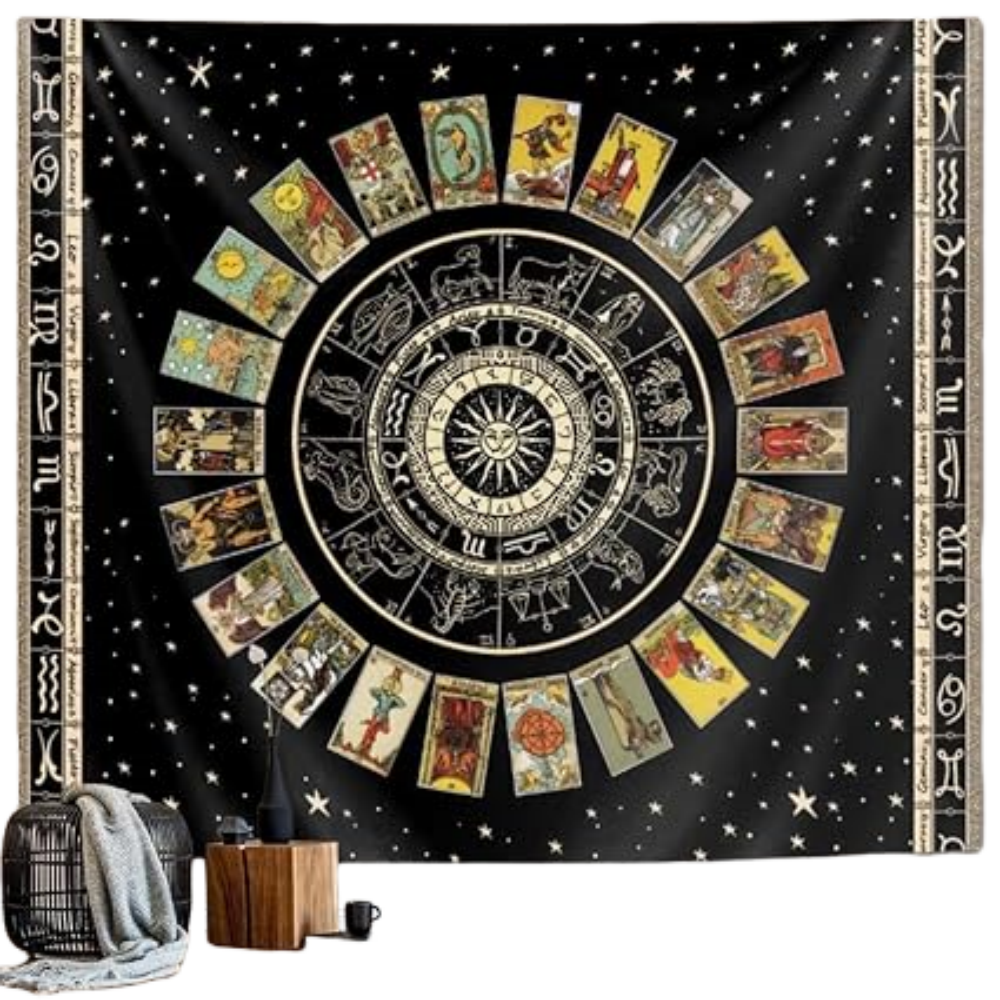 Tapisserie Murale Sorcière Noir 130x150cm