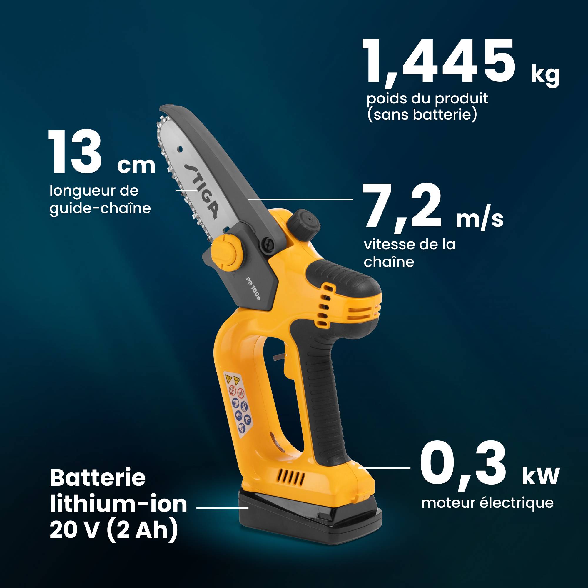 Stiga - Sécateur et scie d'élagage sur batterie SP 100e Kit - Stiga - Image 7