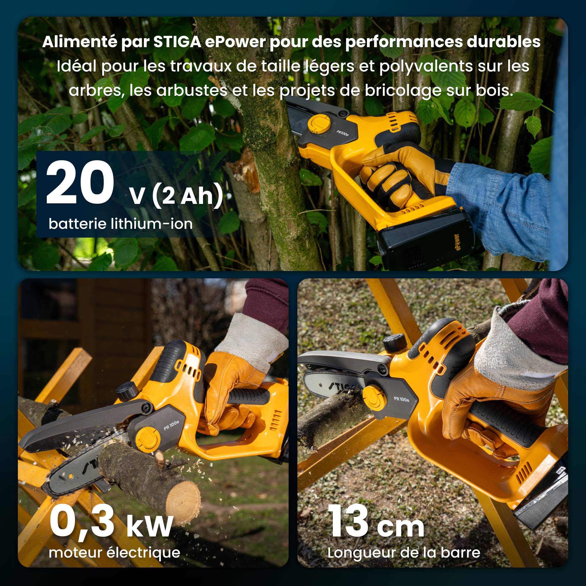Stiga - Sécateur et scie d'élagage sur batterie SP 100e Kit - Stiga - Image 2