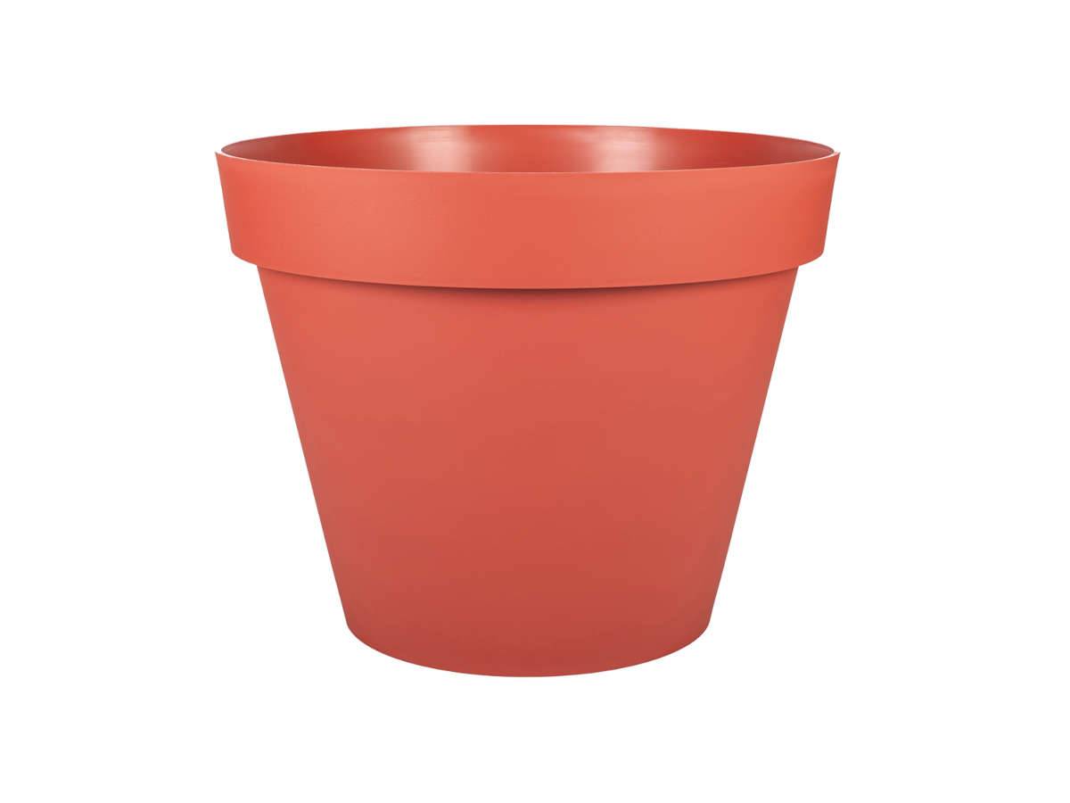 Eda - Pot de fleur rond Toscane XXL Ø 100 x H.79,5 cm - Orange terre battue - Eda - Image 1