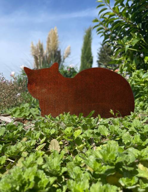 Lot 3 chats métal acier corten - madecoupesurmesure - Image 4