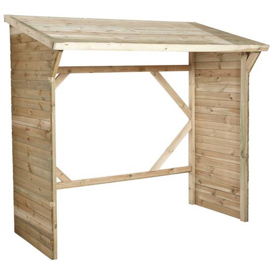 ABRI BUCHES BOIS 221X114,5X203CM - Image 1