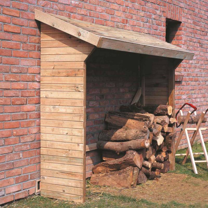 ABRI BUCHES BOIS 221X114,5X203CM - Image 2
