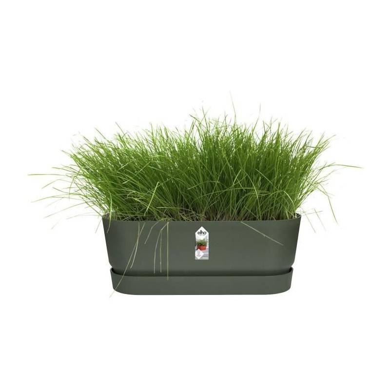 Elho - Planteur Ovale Greenville - Plastique - ø50 - Leaf Green - Imagen 4