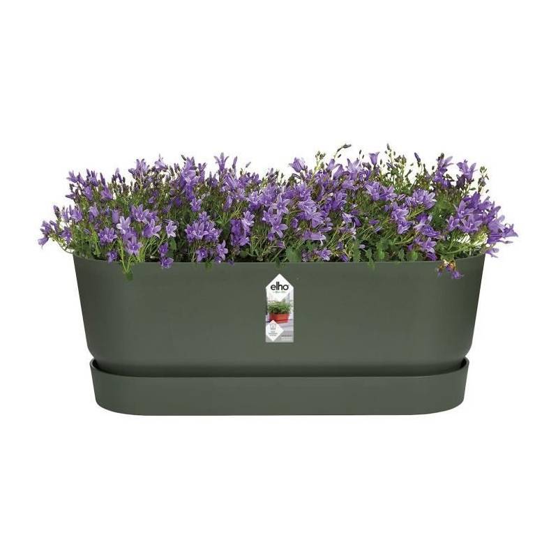 Elho - Planteur Ovale Greenville - Plastique - ø50 - Leaf Green - Imagen 3