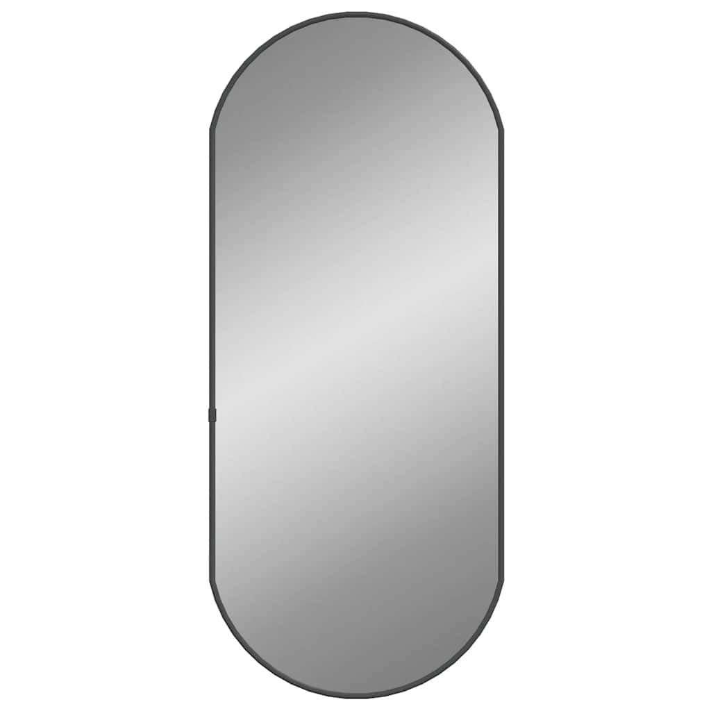 Maison Chic - Miroir mural - Miroir décoratif Noir 70x30 cm Ovale - Image 1