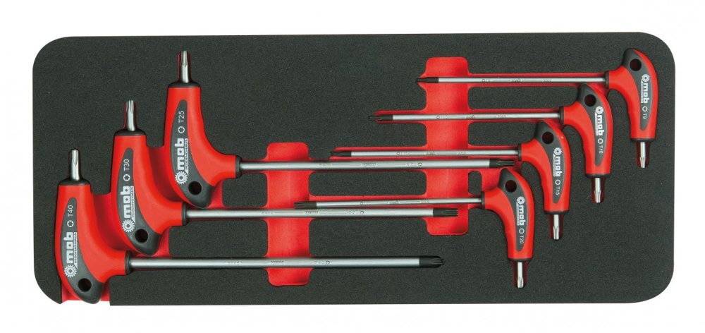 Coffret clés Torx en T – Module mousse 385x165 mm - MOB - Image 1