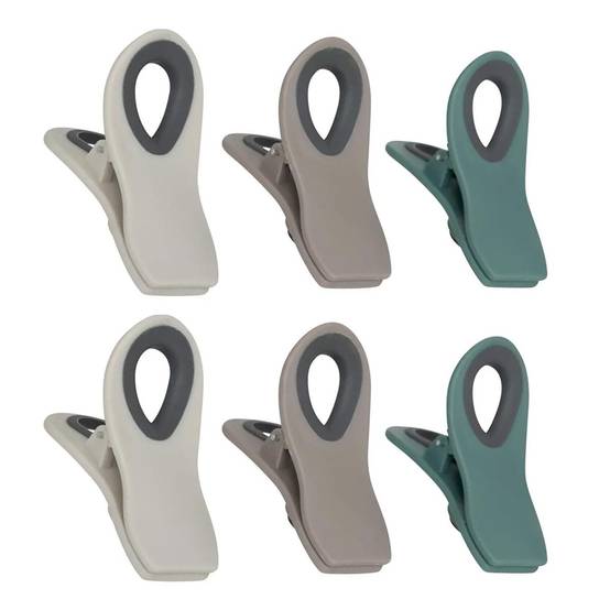 Lot de 6 Pinces Hermétiques "Magnétiques" 6cm Multicolore - Image 1