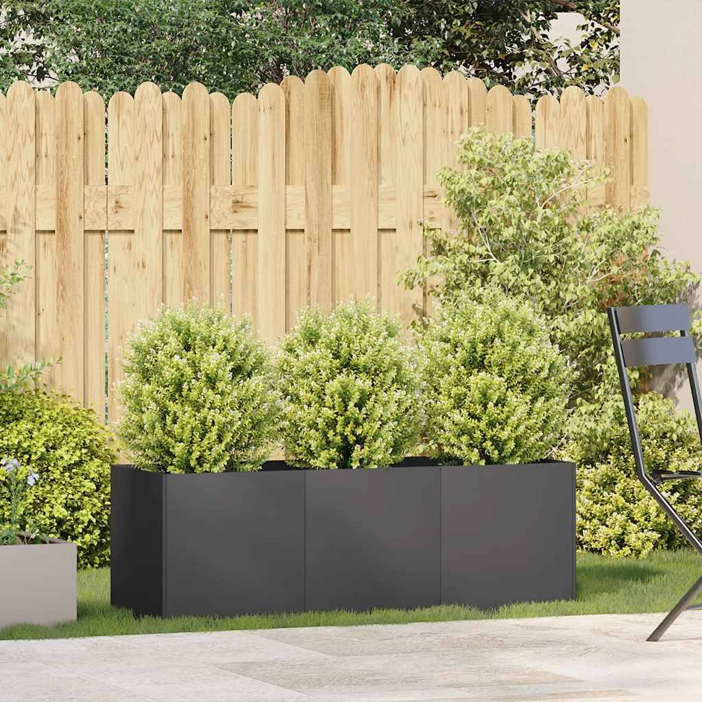 PANGIVO - Jardinière acier laminé à froid noir 120 x 40 x 40 cm - PANGIVO - Image 3