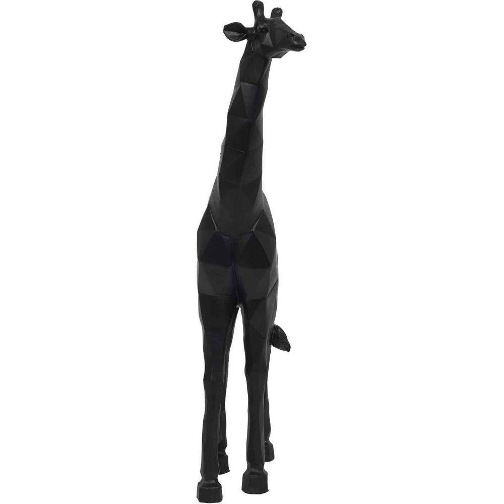 The Home Deco Factory - Girafe origami en polyrésine noire 40 cm - Imagen 4