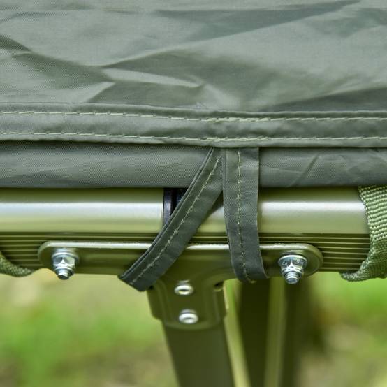 Lit de Camp Double 4-en-1 avec Tente, Matelas Gonflable et Sac, Structure Acier et Toile Oxford, 193 x 145 x 180 cm, Vert - Image 10