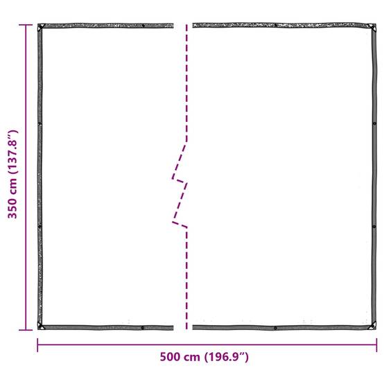 ComfortXL - Bâche protection plantes transparente PE jardin extérieur imperméable 5x3,5m - ComfortXL Outdoor Living - Image 8