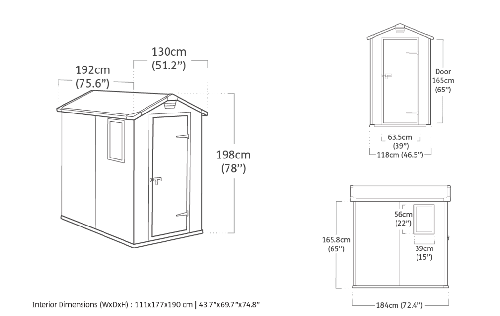 Keter - Abri de jardin Manor - 2.3 m² - KETER - Image 8