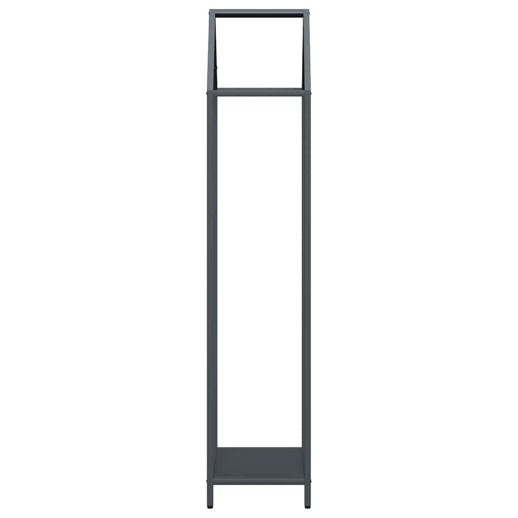 Haut porte-bûches en acier design intérieur Anthracite 40x25x120 cm – ComfortXL Outdoor Living - Image 6