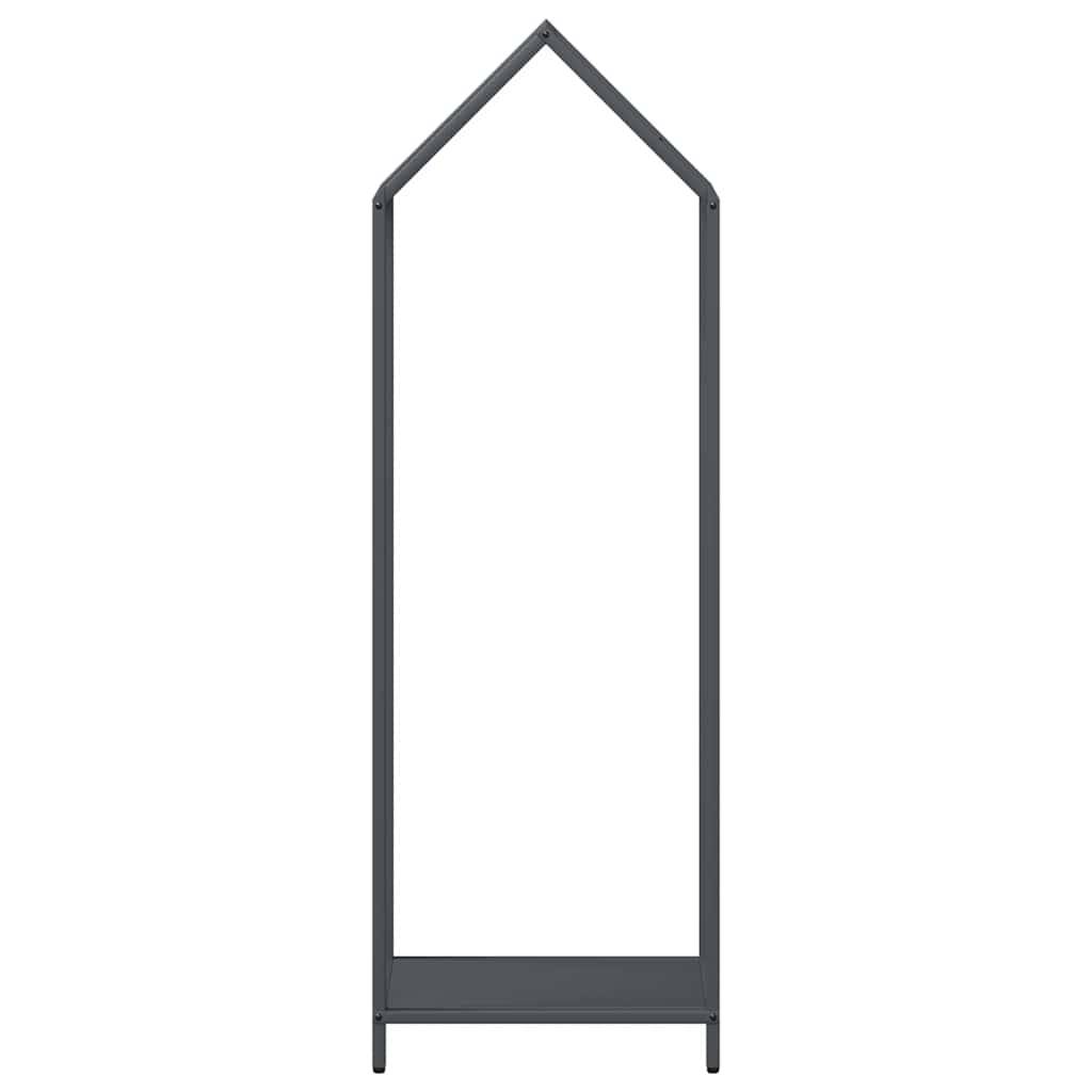 Haut porte-bûches en acier design intérieur Anthracite 40x25x120 cm – ComfortXL Outdoor Living - Image 5