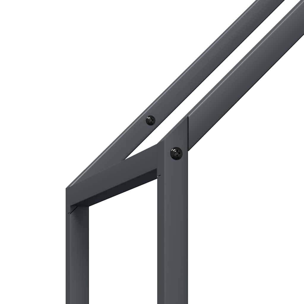Haut porte-bûches en acier design intérieur Anthracite 40x25x120 cm – ComfortXL Outdoor Living - Image 7