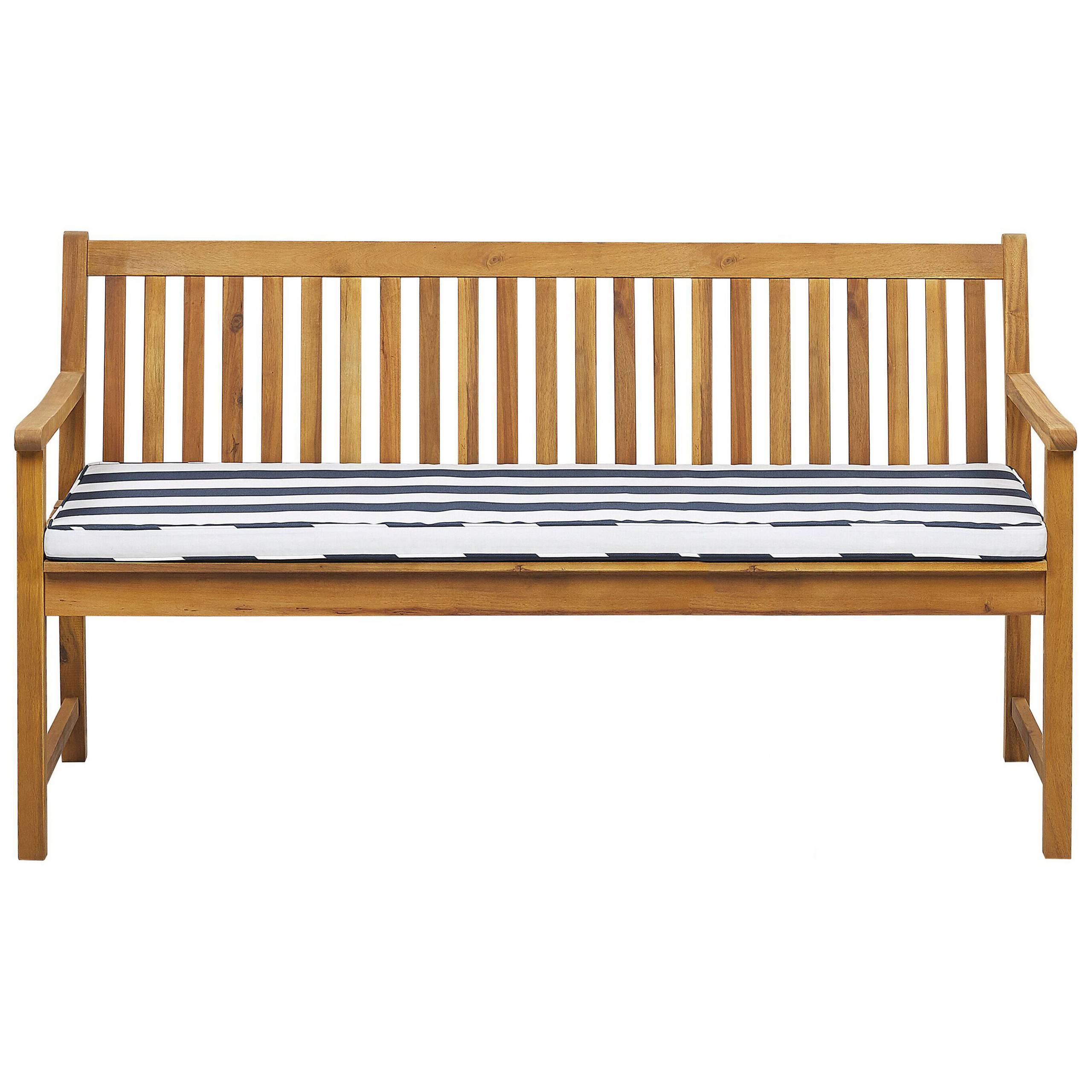 Beliani - Banc, 3 Personnes Bois d'acacia certifié Bleu marine VIVARA - Beliani - Imagen 2