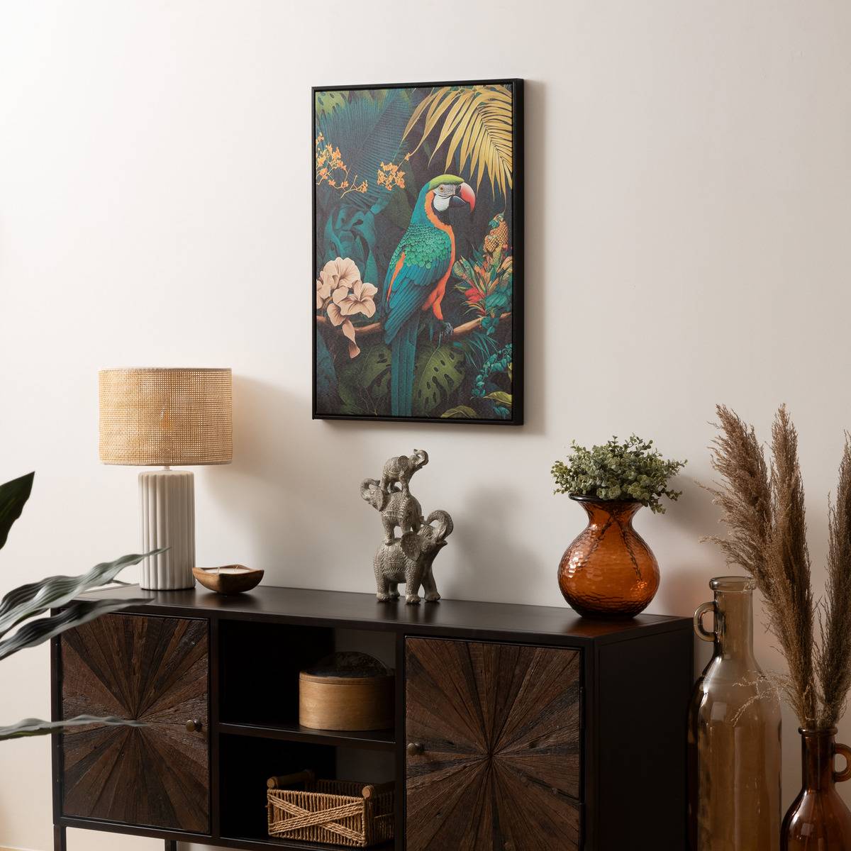 Atmosphera - Toile imprimée encadrée Charlène 50x70cm - Atmosphera Créateur d'intérieur - Imagen 1