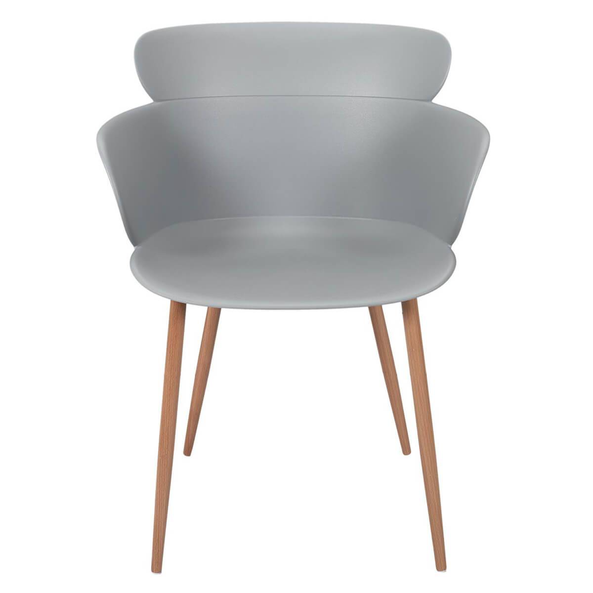 ALTOBUY - Lot de 2 Fauteuils Scandinaves Gris - MALYA - Image 3