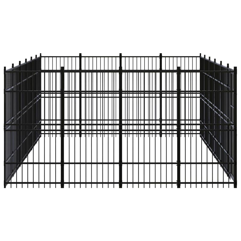 Vidaxl - Chenil d'extérieur pour chiens Acier 22,12 m² vidaXL 3097984 - Imagen 4