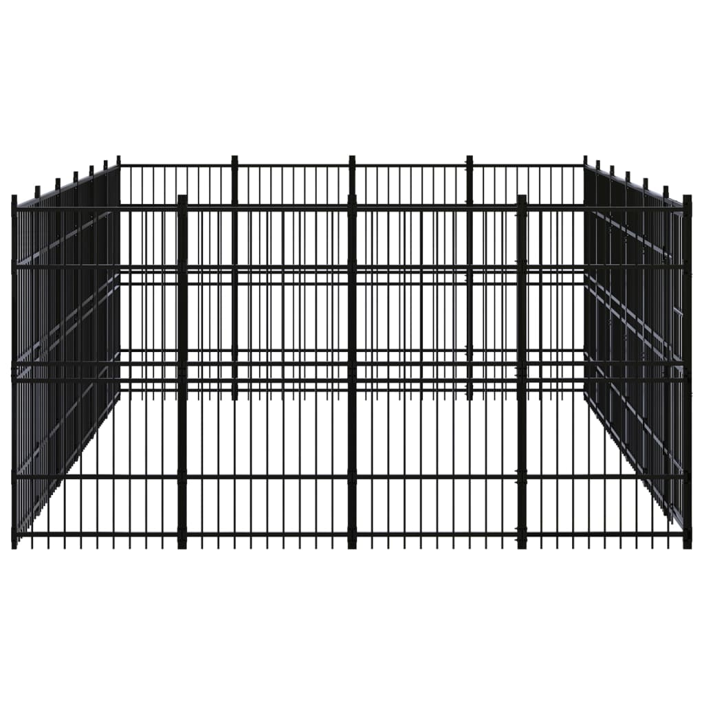 Vidaxl - Chenil d'extérieur pour chiens Acier 22,12 m² vidaXL 3097984 - Imagen 3