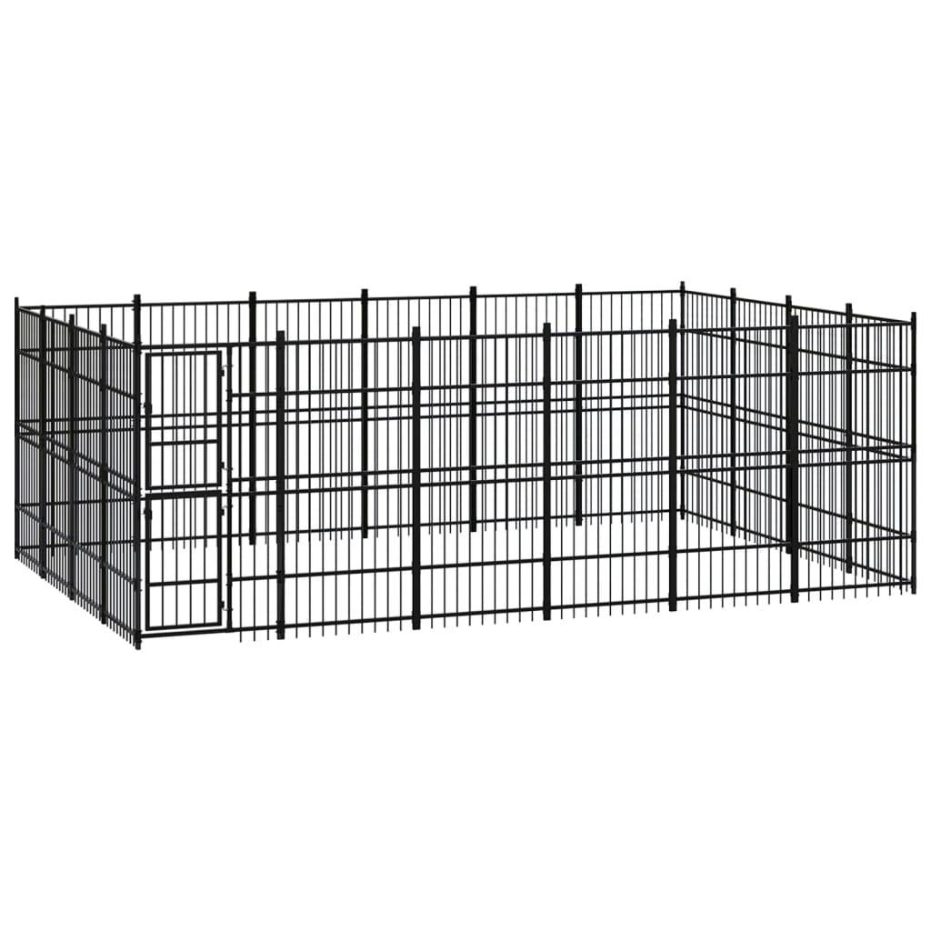 Vidaxl - Chenil d'extérieur pour chiens Acier 22,12 m² vidaXL 3097984 - Imagen 1