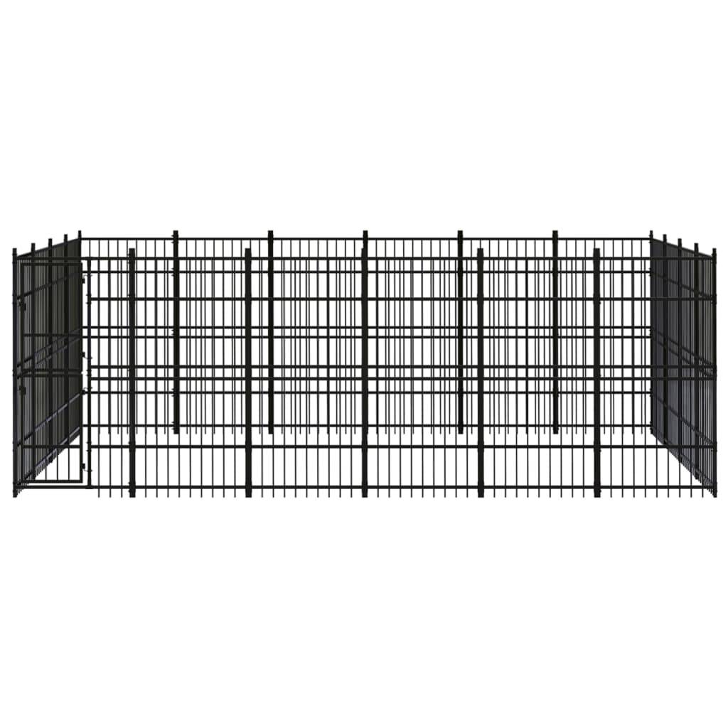 Vidaxl - Chenil d'extérieur pour chiens Acier 22,12 m² vidaXL 3097984 - Imagen 2