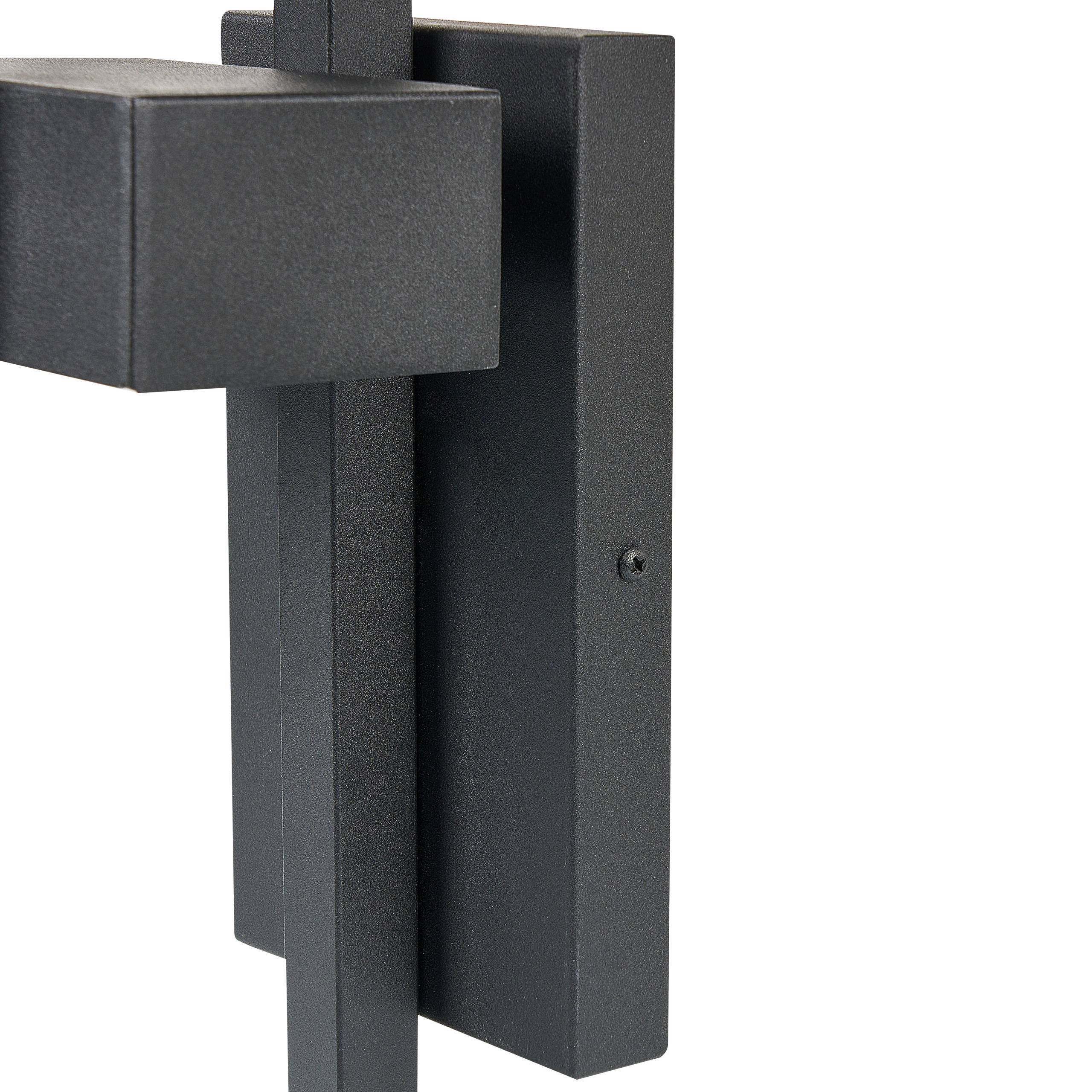 Beliani - Applique Murale à LED d'Extérieur Noire en Métal et Verre Design Moderne Robuste Protégé Contre les Particules de plus de 1 mm Usage Jardin - Imagen 6