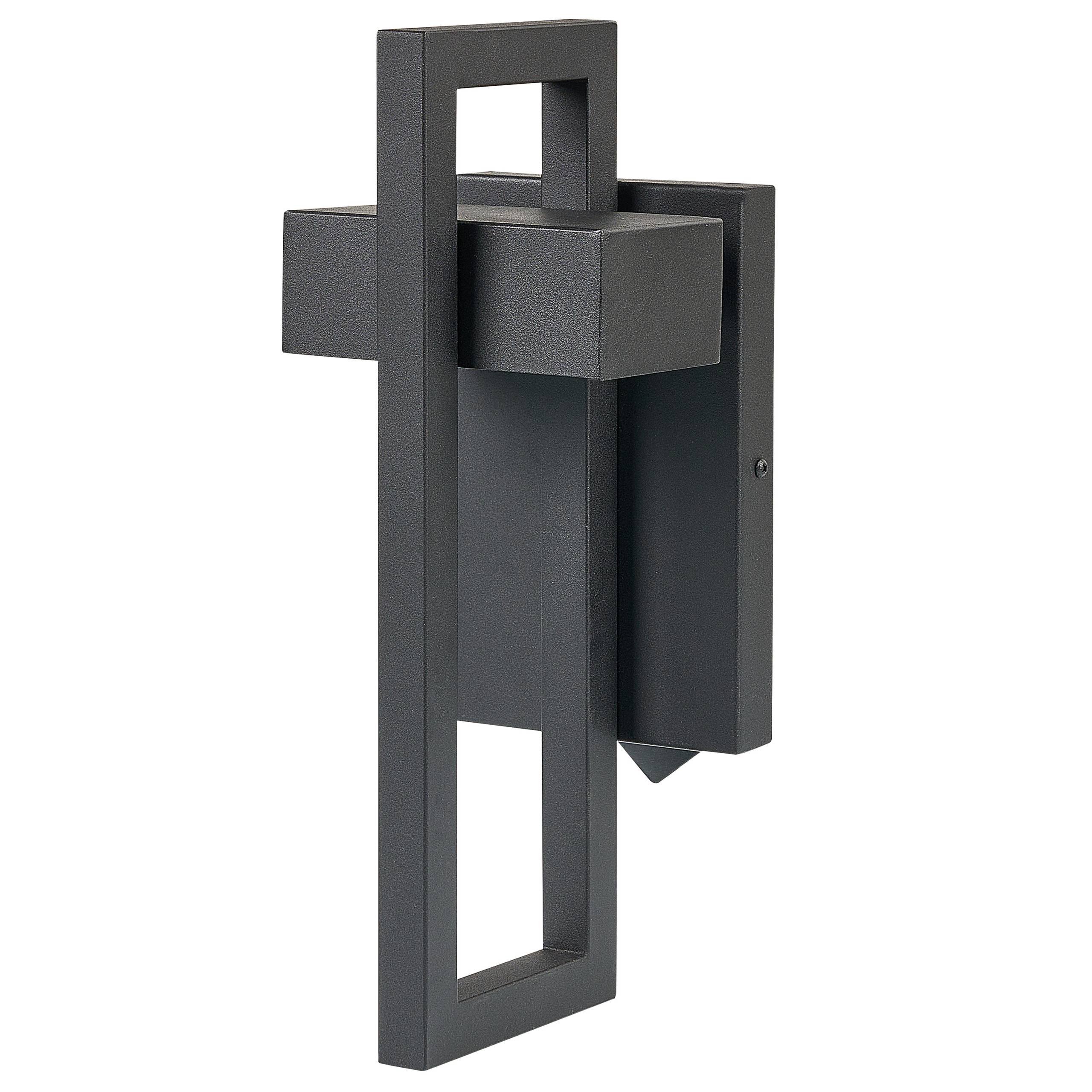 Beliani - Applique Murale à LED d'Extérieur Noire en Métal et Verre Design Moderne Robuste Protégé Contre les Particules de plus de 1 mm Usage Jardin - Imagen 4
