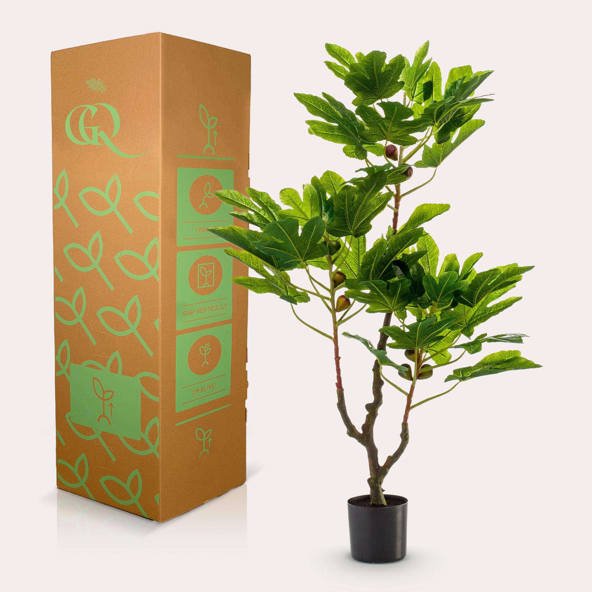 La Green Touch - Figuier plante artificielle h95cm, Ø12cm- La Green Touch - Imagen 5
