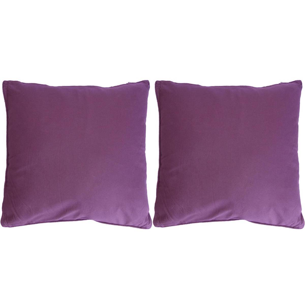 Jardindeco - Coussin en coton coloré Salsa 45 cm (Lot de 2) - Imagen 1