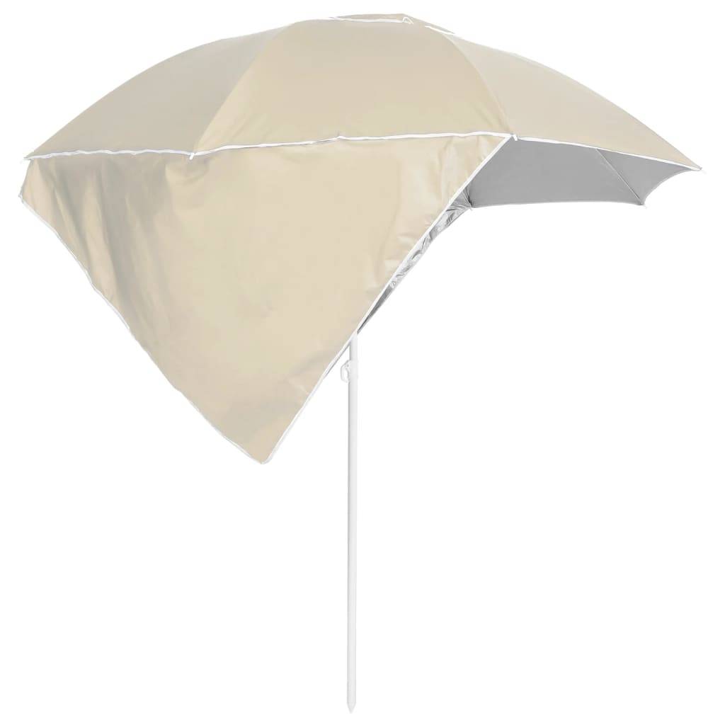 Helloshop26 - Parasol de plage avec parois latérales 215 cm sable - Imagen 3