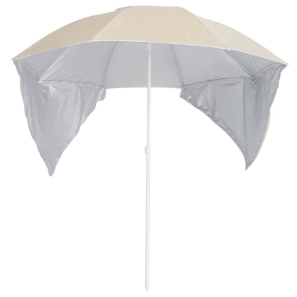 Helloshop26 - Parasol de plage avec parois latérales 215 cm sable - Imagen 2