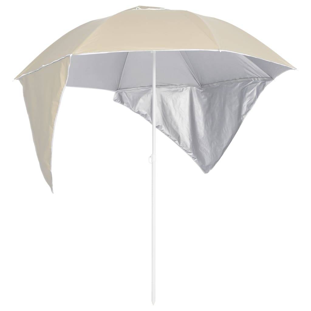 Helloshop26 - Parasol de plage avec parois latérales 215 cm sable - Imagen 1