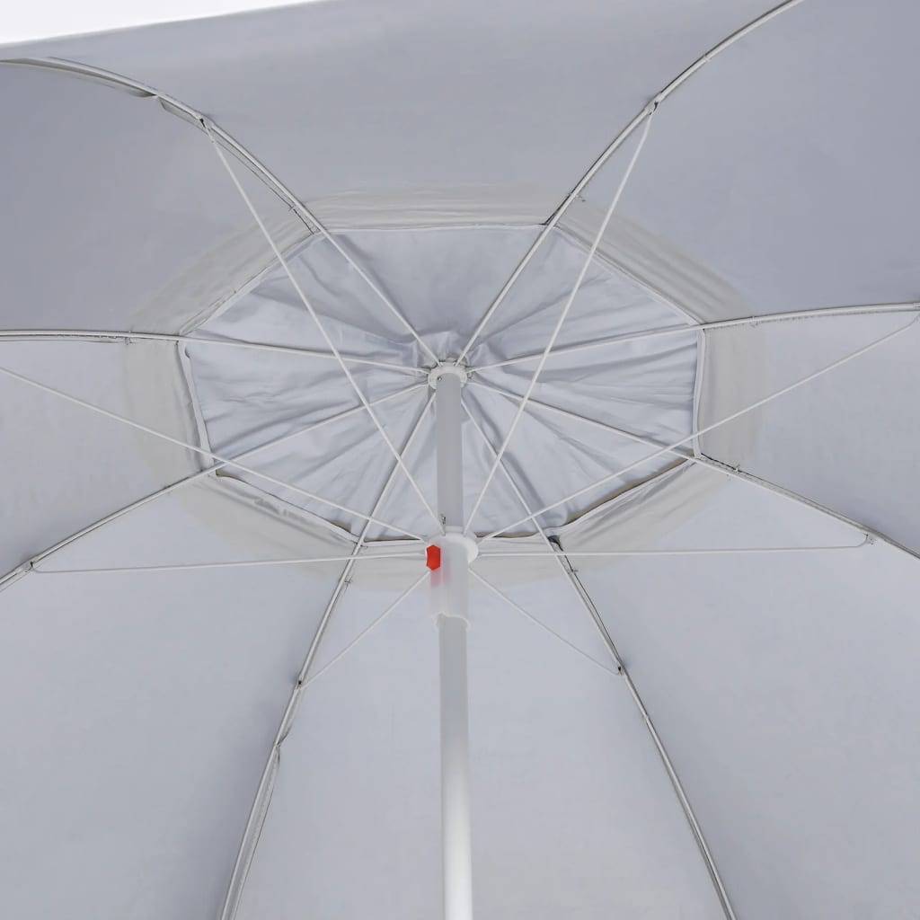Helloshop26 - Parasol de plage avec parois latérales 215 cm sable - Imagen 6