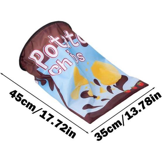 Tunnel pour chat- en forme de sac - Pliable avec boules en peluche - Stimulation interactive - Living123 - Image 4