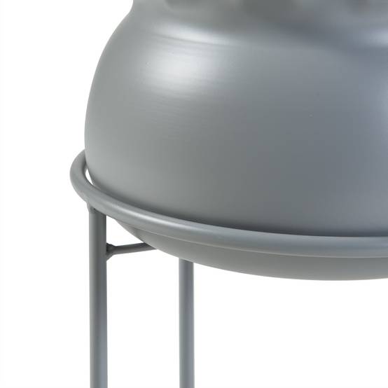 Porte-plantes style intemportel support 38 x 24 cm gris - Image 4