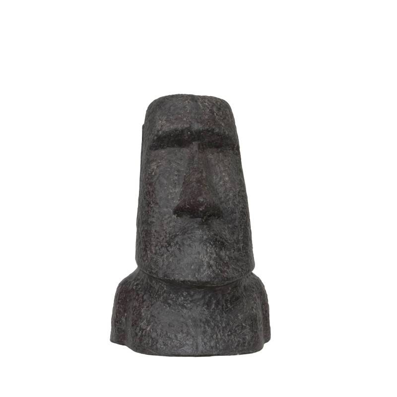 Jardinex - Statue jardin Moaï (grand format) - Gris anthracite 40 cm - Jardinex - Image 3