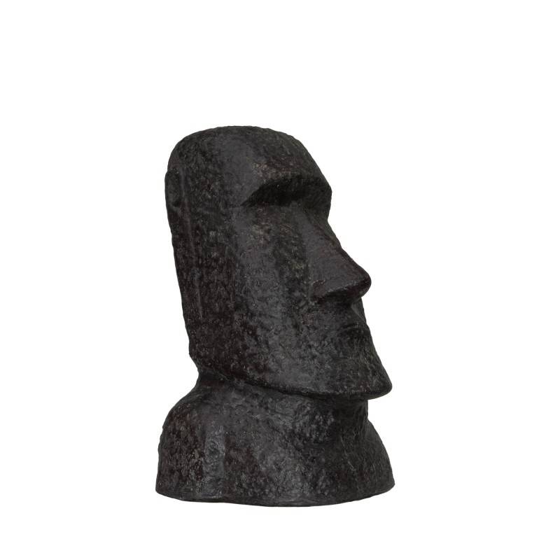 Jardinex - Statue jardin Moaï (grand format) - Gris anthracite 40 cm - Jardinex - Image 4