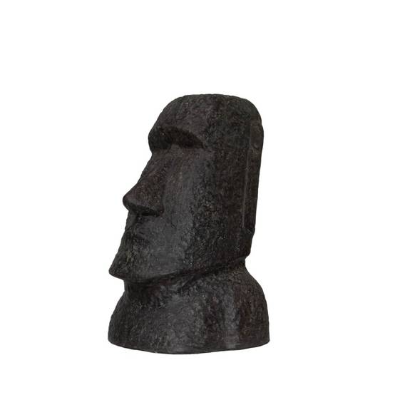 Jardinex - Statue jardin Moaï (grand format) - Gris anthracite 40 cm - Jardinex - Image 8