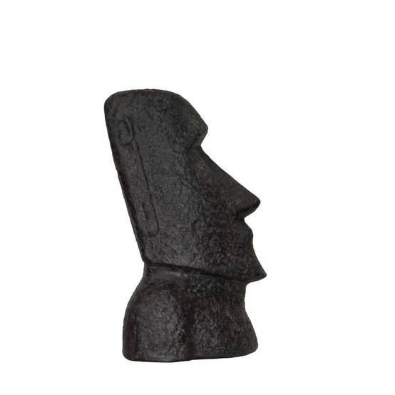 Jardinex - Statue jardin Moaï (grand format) - Gris anthracite 40 cm - Jardinex - Image 5