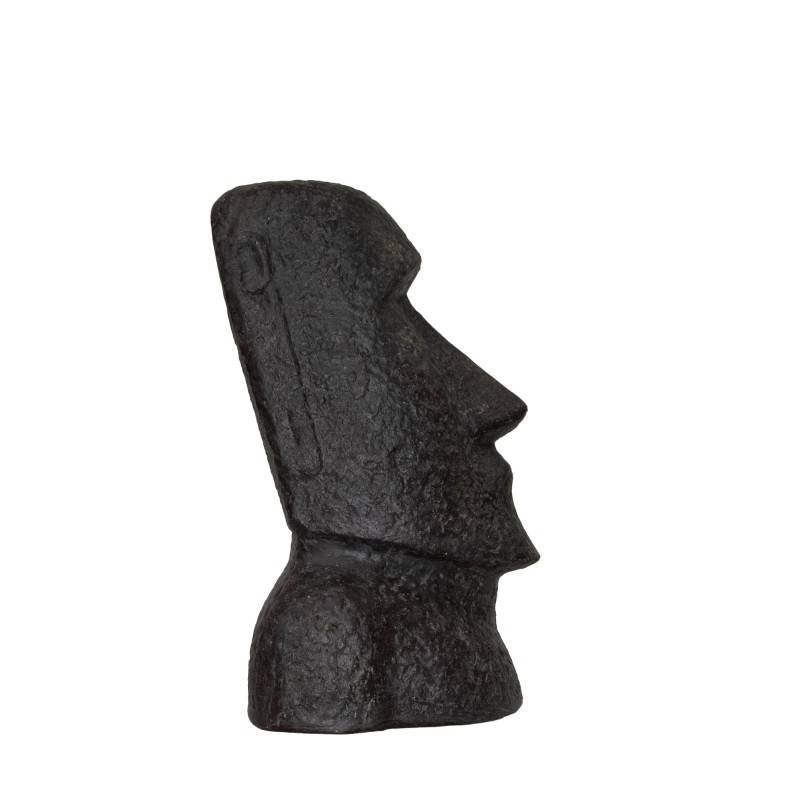 Jardinex - Statue jardin Moaï (grand format) - Gris anthracite 40 cm - Jardinex - Imagen 5