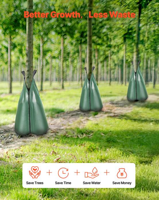 VEVOR Sac arrosage arbres 8pcs, 75.7L, pour racines profondes. - Image 5
