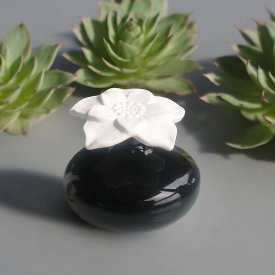 Diffuseur de Parfum par Capillarité Fleur Narcisse Noir - Diffuseur Naturel-Huile Essentielle et Senteurs Maison - Zen'Arôme - Image 1