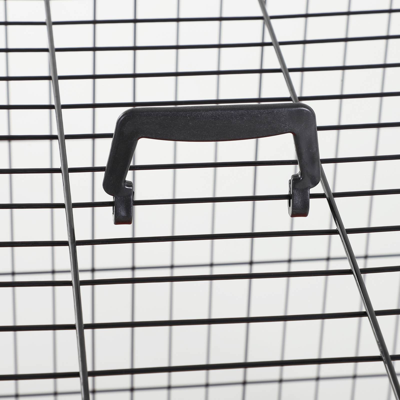 Pawhut - Cage caisse de transport pliante pour chien en métal noir 106 x 71 x 76 cm matelas fourni - Imagen 9